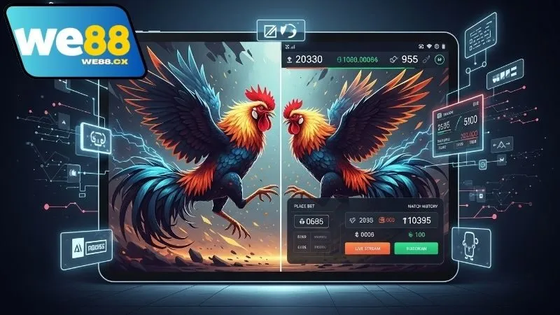 Cách phân tích và đặt cược khi xem đá gà trực tiếp 24 7 We88